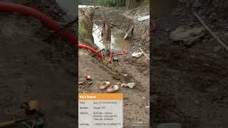 video yimo excavator steel status project work pipe shorts [upl. by Ilyse]