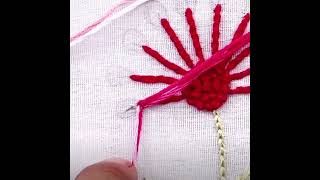 3D Floral Pattern Embroidery Tutorial Embroidery 3DArt FloralDesign [upl. by Trovillion123]