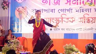 Gorkhe khukuri Nepali Cover Dance By Florina Gogoi live performance 2024 [upl. by Tull]