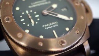 Panerai LUMINOR SUBMERSIBLE 1950 3 DAYS BRONZO PAM00382 [upl. by Ahsatsan]