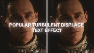 How to Edit Popular Turbulent Displace Text Effect  After Effects Tutorial [upl. by Diann]