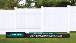 Prebuilt Bracketed Privacy Vinyl Panels by Veranda  Built by Barrette [upl. by Libys]