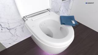 Geberit AquaClean Mera Simple cleaning Maintenance [upl. by Akirea]