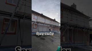 Baumit Basecoat spray application baumit mrsmoothplastering render siliconerender thincoat [upl. by Dollie]