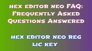 hex editor neo 2025 latest version full 2024 installation and Crack Procedure [upl. by Silvestro]