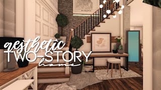 Bloxburg  Aesthetic TwoStory Home  110k  Speedbuild [upl. by Bradshaw298]