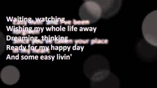 Uriah Heep Easy livin Lyrics [upl. by Liatrice]