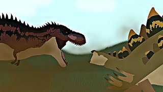 Stegosaurus vs Tarbosaurus JURASSIC WORLD STICKNODES ANIMATION [upl. by Vacuva]