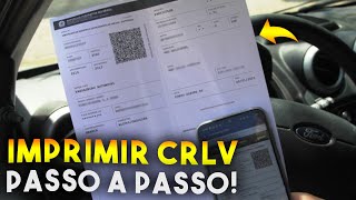 Como IMPRIMIR DOCUMENTO do VEÍCULO CRLV DIGITAL  PASSO A PASSO [upl. by Nabala]