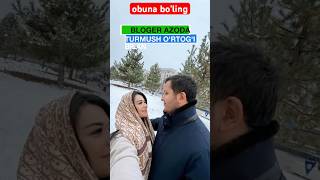 Bloger Azoda turmush ortogi bilan tushgan Qorda suratlari uzbekistan [upl. by Tizes636]