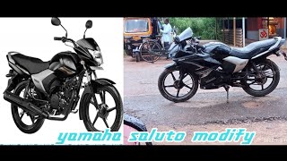 Modified 🏍️ Yamaha saluto 125 in to R125 v3 Home made with r15 v3 parts [upl. by Isolt]