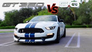 Shelby GT350 vs FBO Mustang GT vs GT350 [upl. by Vial]