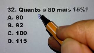 RESUMÃO DE PORCENTAGEM  5 QUESTÕES DE MATEMÁTICA BÁSICA RESOLVIDA PARA CONCURSO [upl. by Leynad984]