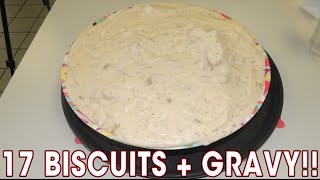 BISCUITS AND GRAVY EATING CHALLENGE [upl. by Norah]