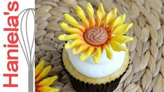 Easy Sunflower Fondant Flower Tutorial [upl. by Sig113]