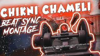 CHIKNI CHAMELI BEST BEAT SYNC PUBG MOBILE MONTAGE  VELOCITY EDITING 69 JOKER [upl. by Schafer729]