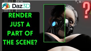 dazstudio  How to render just a part of the scene really useful [upl. by Esertak]