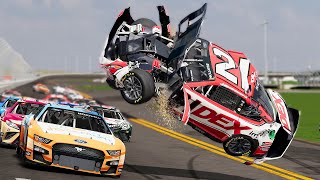 Realistic NASCAR Crashes 1  BeamNG Drive [upl. by Googins]