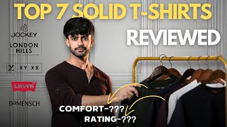 BEST SOLID TSHIRT FOR MEN 2024  SOLID TSHIRTS REVIEW [upl. by Banwell]