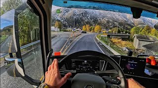 Mosjøen Mo I Rana in 4K60 HDR POV Truck Driving Norway Volvo FH540 [upl. by Hervey336]