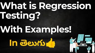 What is Regression Testing with Examples In Telugu Testing Tutorial For Beginners techagent20 [upl. by Atteuqal]