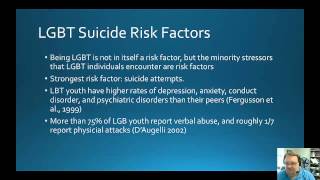 Suicidal Behavior Among LGBT Youth [upl. by Naasah]