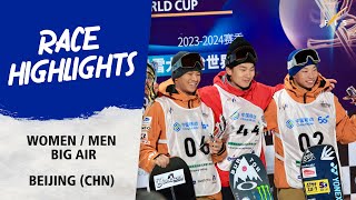 Highlights Big Air Beijing  FIS Snowboard World Cup 2324 [upl. by Atnahc]