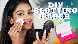 DIY Blotting Paper for Oily Skin  Home Remedies  Skincare Routine  Foxy Makeup Tutorial [upl. by Lancelle]