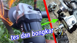 tes kekuatan gerinda cordless dan lihat isi nya [upl. by Cal]