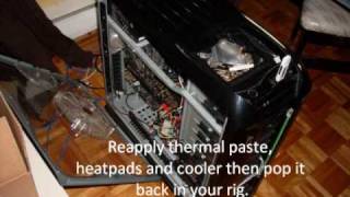 Fixing a graphics card using oven 8800GTX [upl. by Nnaillij]