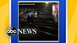 Amtrak train collision causes derailment in South Carolina [upl. by Tsenre]