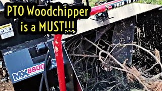 Forest to Pasture with the WoodMaxx MX8800 Chipper [upl. by Norris]