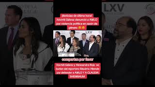 XÓCHITL GÁLVEZ DENUNCIO A AMLO POR VIOLENCIA POLÍTICA EN RAZÓN DE GENERO [upl. by Anilah]