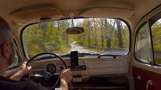 Driving Old Mine Road in a 1966 Beetle Early Fall [upl. by Avivah]