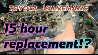 Toyota Valvematic Actuator  15 Hour Replacement [upl. by Anikehs440]