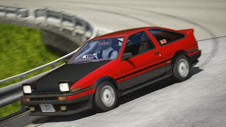 357985  Tsuchisaka Real Inbound in the AE86 Tuned  Assetto Corsa [upl. by Fates486]