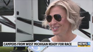 Campers from West Michigan ready for NASCAR race [upl. by Bois]