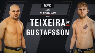 EA Sports UFC 3  Glover Teixeira vs Alexander Gustafsson  Gameplay HD 1080p60FPS [upl. by Amie553]