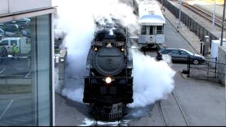 thelopecom  UP 3985 backs out of KC Union Station Oct 4 2010 MVI2889MOV [upl. by Eelrebma]