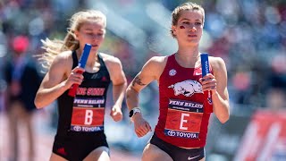 Epic Katelyn Tuohy vs Krissy Gear Duel In 4x1500m National Record Race [upl. by Erskine315]