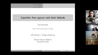 35 Eva Pernecka Lipschitz free spaces and their biduals [upl. by Coulter664]