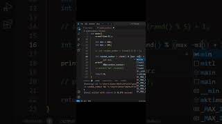 How to Get Random Numbers with a Specific Range in C coding clanguage codinginc cprogramming [upl. by Drue]