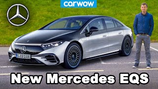 New Mercedes EQS REVIEW amp tested 060mph  is it as quick as a Tesla [upl. by Cherrita]