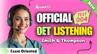 OET LISTENING TEST 04 Official oet oetexam oetnursing oetlisteningtest [upl. by Ulrikaumeko]