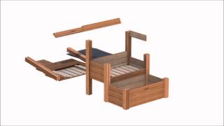 Birdies Heritage Range Tiered Bed Kit Assembly [upl. by Boice]