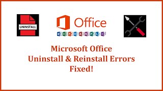 How to Completely Uninstall Microsoft Office  Uninstall and Reinstall Errors Fixed [upl. by Yednarb703]