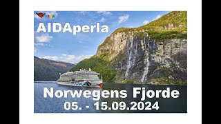 AIDAperla Norwegens Fjorde Vlog4 Durch die Fjorde nach Geiranger [upl. by Fredric]