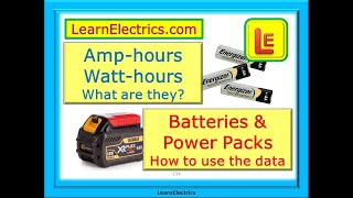 AMP HOURS EXPLAINED amp hours vs watt hours [upl. by Melise512]