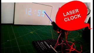 Clock With Laser Projector Visuino Project [upl. by Enohs44]