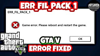 FIX ERRFILPACK1 Game error  Please reboot and restart the game  GTA 5 Error Fix In Tamil [upl. by Sy]